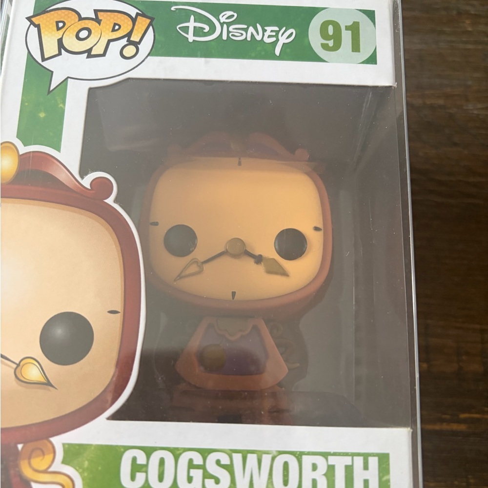 Funko POP! Disney #91 Cogsworth Figure - Brown/Gold VAULTED